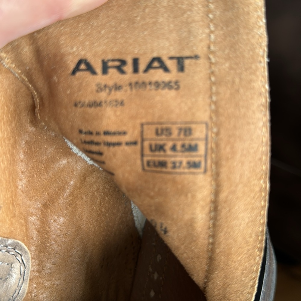 Ariat Brown Western Ankle Boots - Picture 6 of 10